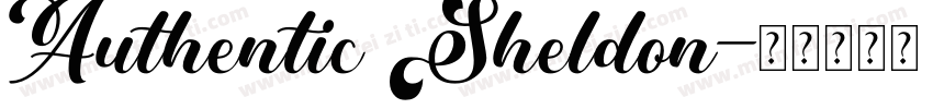 Authentic Sheldon字体转换